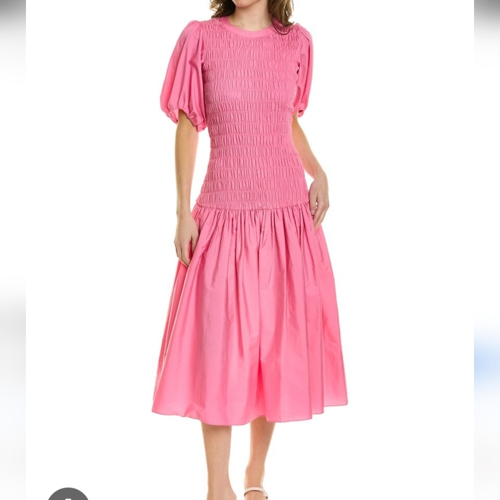 10 Crosby Derek Lam Pink Amaya Smock Dress